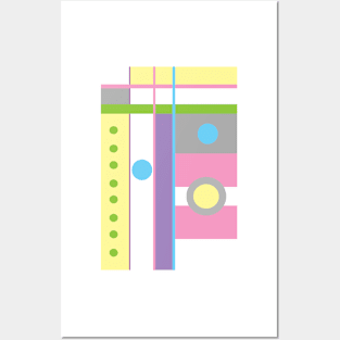 Pop Mod Pastels Posters and Art